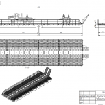 Понтонная платформа - паром, грузоподъемностью 45 тонн., Омск